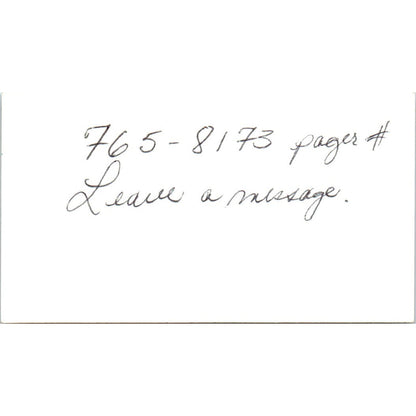 Charlie Thomas Auto World Juan Roberts Houston Vintage Business Card SD8-B18