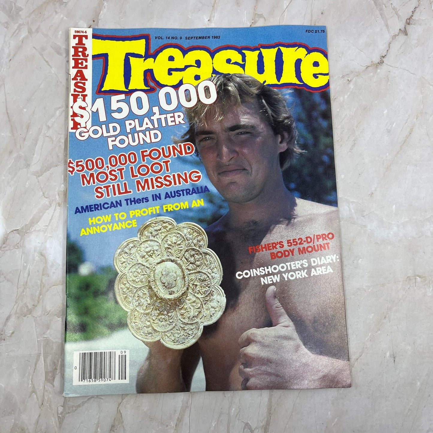 1983 Sept - Treasure Magazine - Treasure Hunting Metal Detecting Gold Coins M10