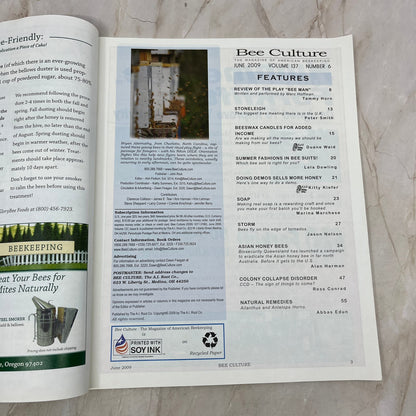 2009 June - Bee Culture Magazine - Bees Beekeeping Honey M9