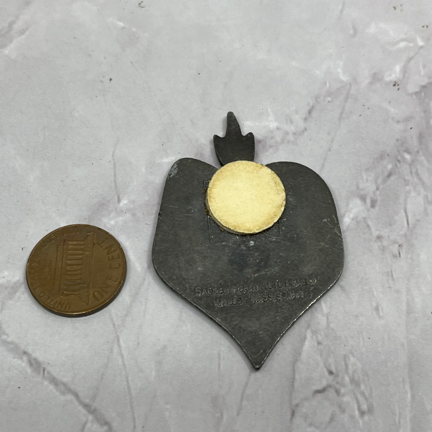 Vintage Sacred Heart Auto League Member Medallion Walls Mississippi SC1