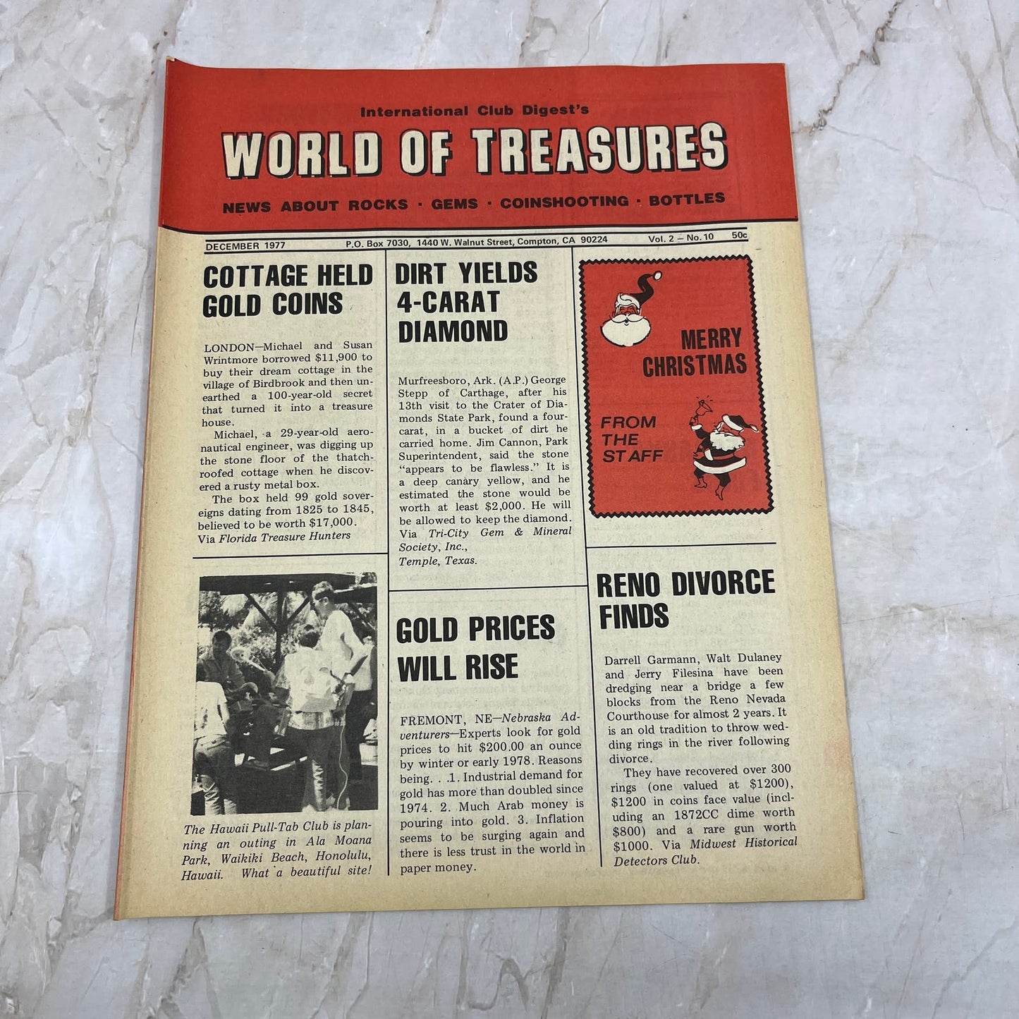 1977 Dec - International Club Digest World of Treasures Magazine Newsletter M16