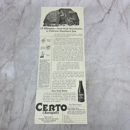 Certo Surejell Douglas Pectin Co Rochester NY 1924 Magazine Ad FL6-11