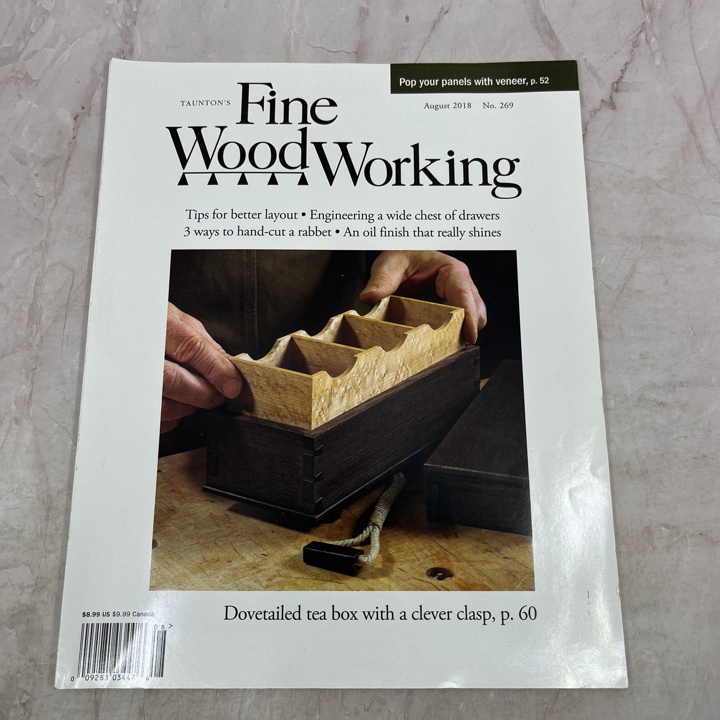 Dovetailed Tea Box - Aug 2018 No 269 - Taunton's Fine Woodworking Magazine M36