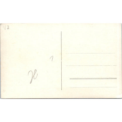 Looking Down a Hill in San Francisco CA Vintage RPPC Real Photo Postcard AB9