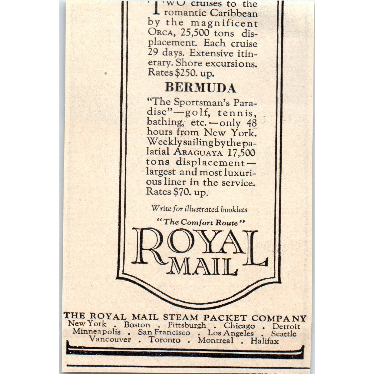 Indian Line Mediterranean Travel Duilio Italy 1924 Magazine Ad AF2-A1