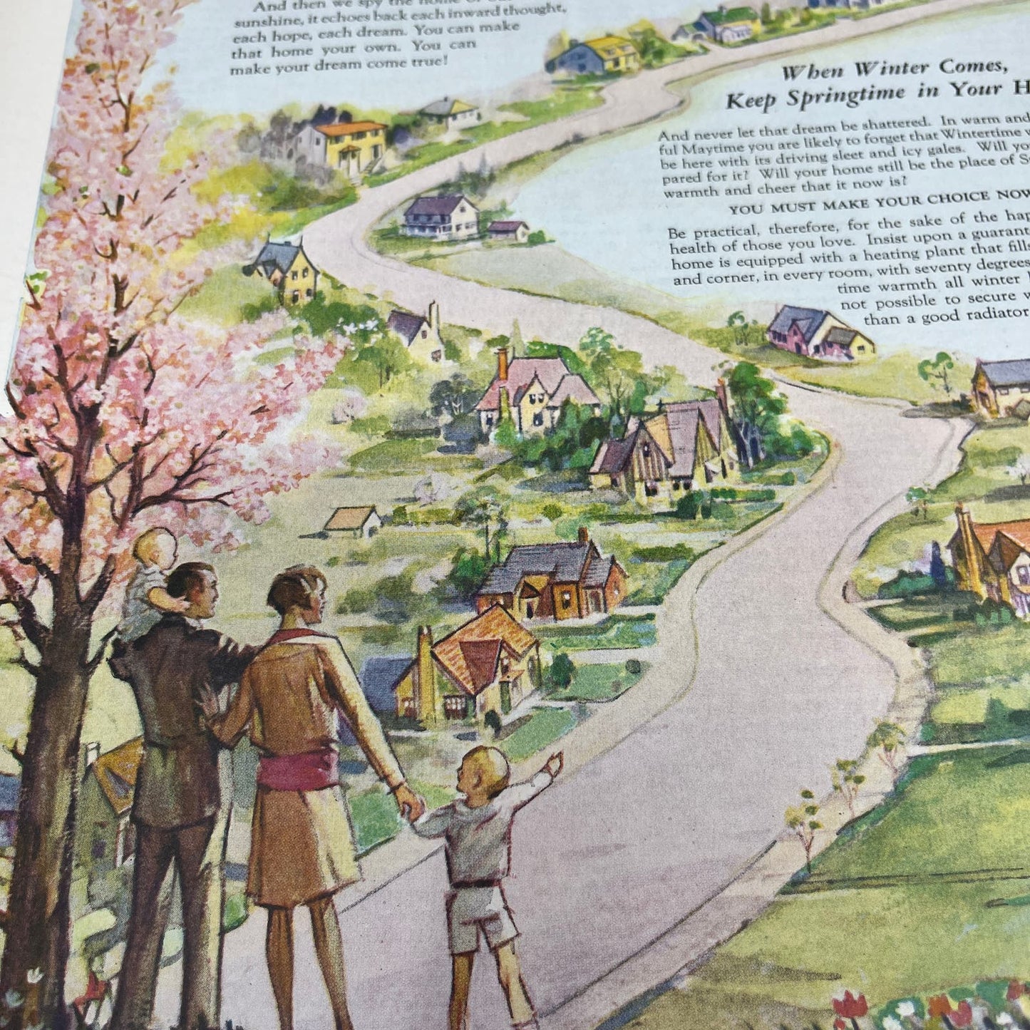 American Radiator Company 2 Pages 1928 Original Magazine Advertisement FL6-8