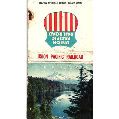 Union Pacific Railroad Mount Hood OR Lost Lake Vintage Matchbook Cover SF3-Y4