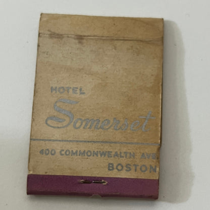 Hotel Somerset Boston MA Vintage Matchbook Cover TB6-MB1-3