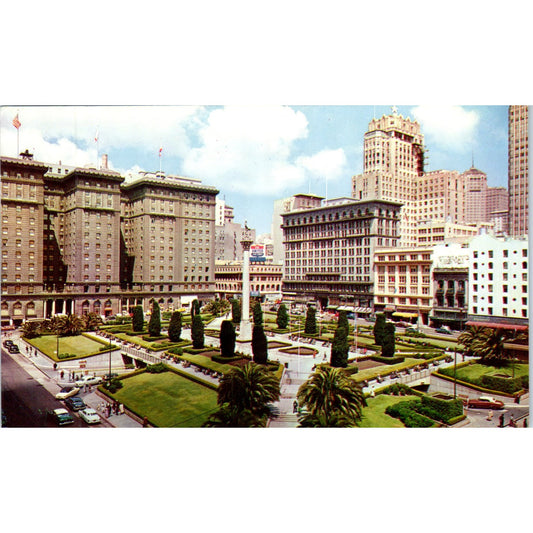 Admiral George Dewey Monument Union Square San Francisco Vintage Postcard PE4