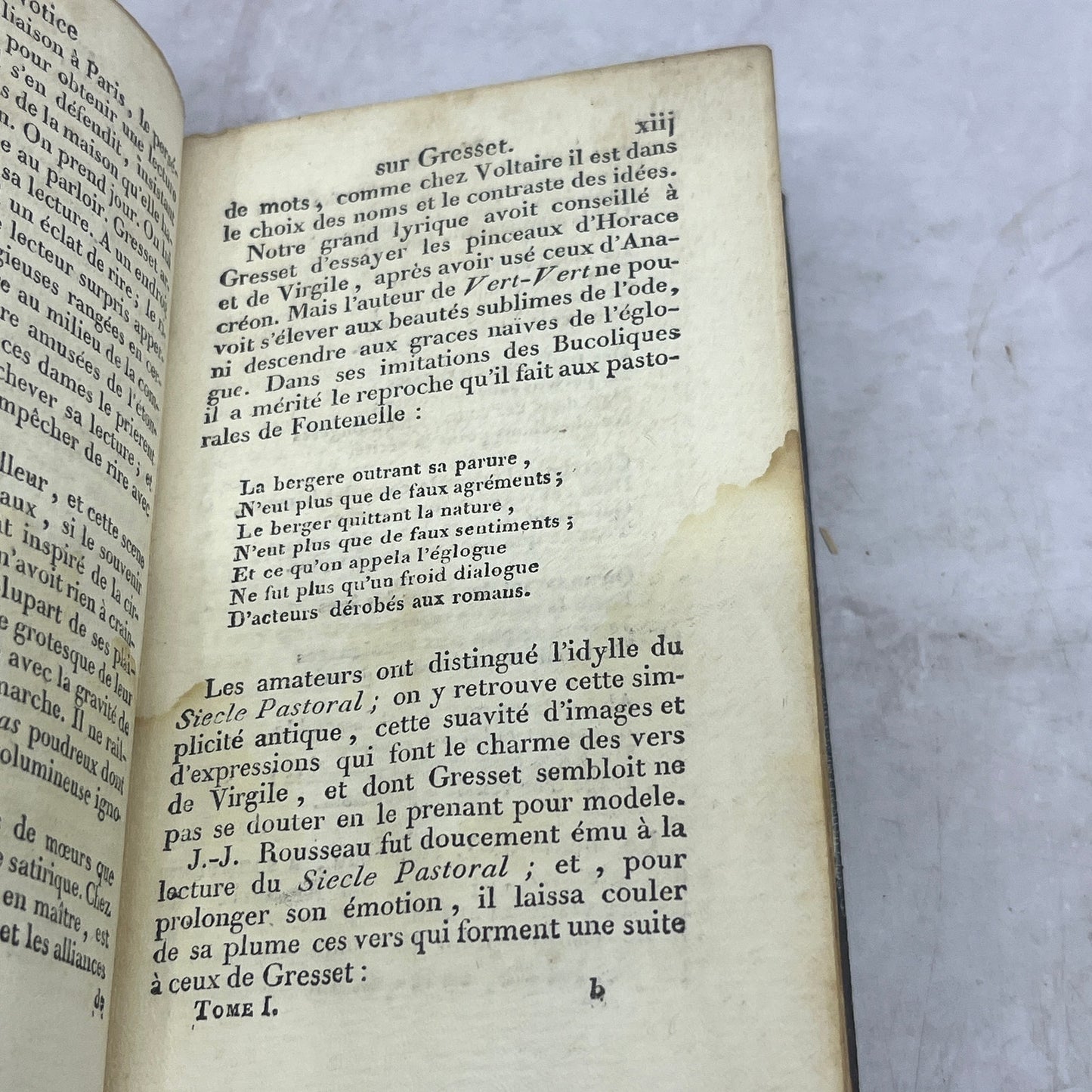1810 Complete Works of Gresset French Book TH9-OB
