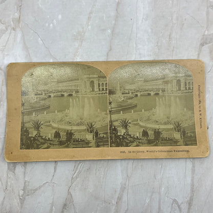 1898 World's Columbian Exposition Fountain Stereoview Card TF5-L3