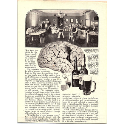 Men Playing Chess M. Leone Bracker Vintage Art Print 6x9" V17