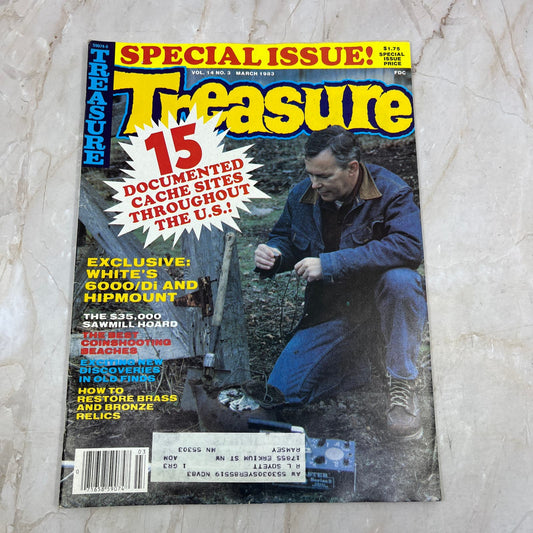 1983 March - Treasure Magazine - Treasure Hunting Metal Detecting Gold Coins M10