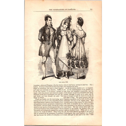 The Generations of Fashions - Ladies Fashion 7 Pages 1854 Article I19