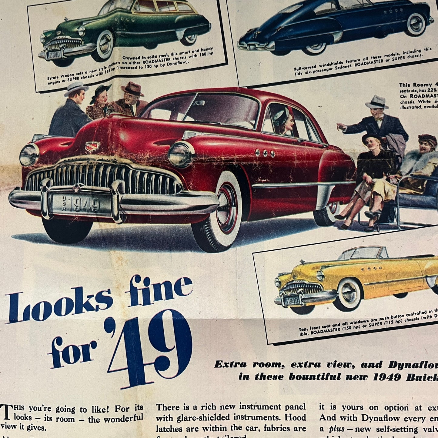 1949 Buick Roadmaster Dynaflow Drive 1948 Ad AG3-3