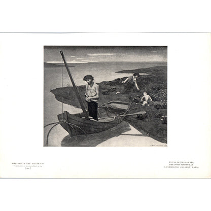 The Poor Fisherman - Puvis De Chavannes c1905 Art Print D12