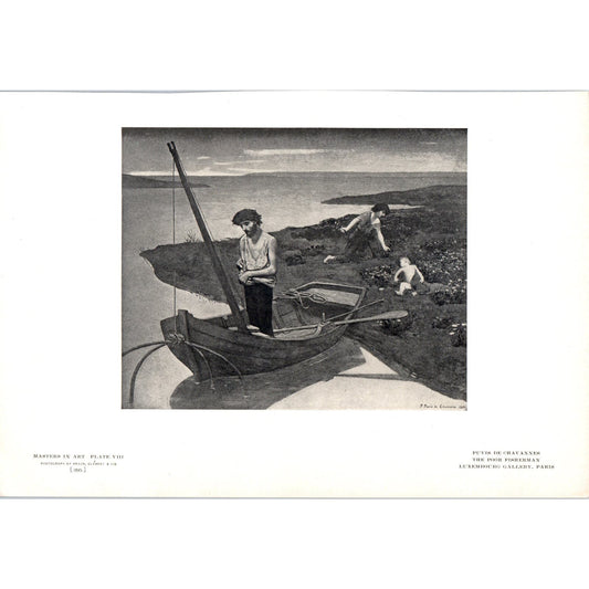 The Poor Fisherman - Puvis De Chavannes c1905 Art Print D12