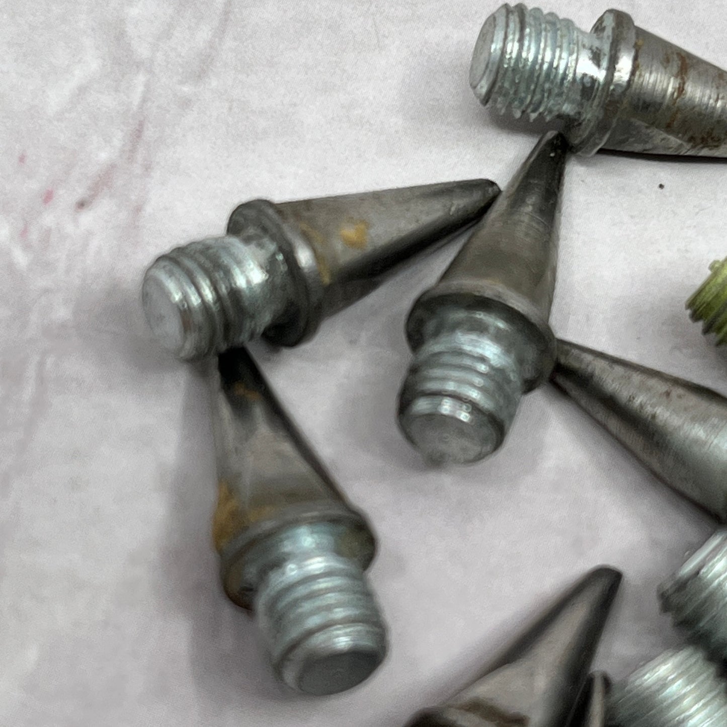 Lot of 10 Vintage Metal Cleat Spikes 1/2" SE2