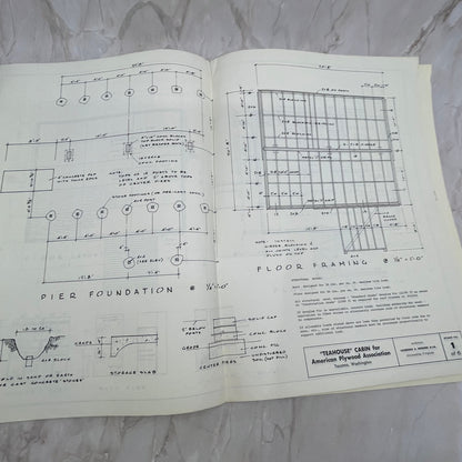 1959 Teahouse Cabin Plans - American Plywood Association List FL6-1