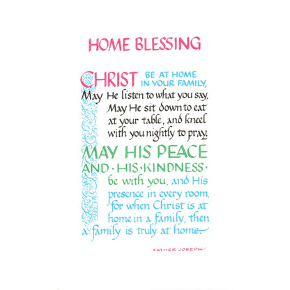 Father Joseph Home Blessing Marianist Mission Dayton OH Vintage Card TH2-PC1