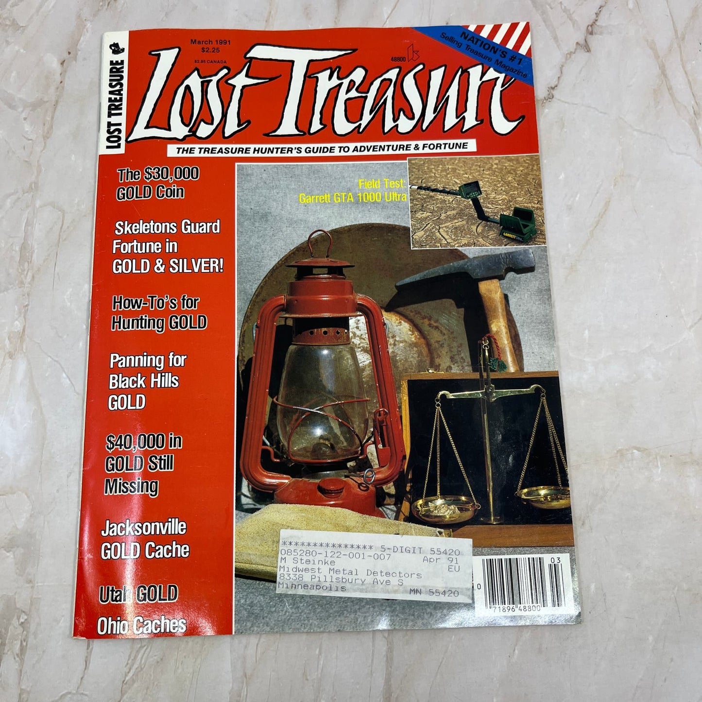 1991 March - Lost Treasure Magazine - Treasure Hunting Gold Prospecting M14