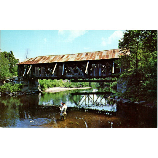 Warner New Hampshire Covered Bridge Postcard PB12