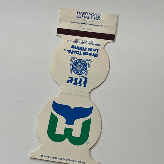 1982-83 Hartford Whalers Hockey Schedule Vintage Matchbook Cover TB6-MB1-14