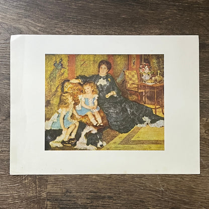 Pierre Auguste Renoir "Madame Charpentier and Her Children" Art Print 9x12 V5