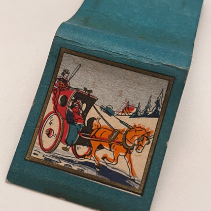 Horse Drawn Buggy - Colgate Match Aristocrat Vintage Matchbook Cover TB8-MB2-3
