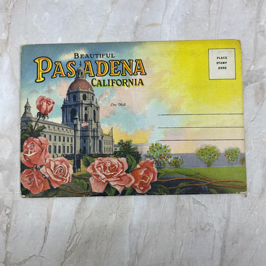 Beautiful Pasadena California Vintage Souvenir Folder Book Views TI8-S2