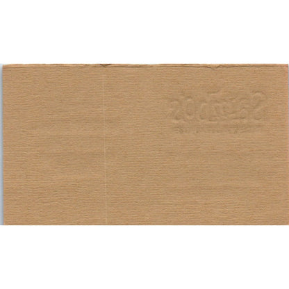 Sambo's Restaurants Stanley L. Diemoz Santa Barbara Vintage Business Card SD8-B7