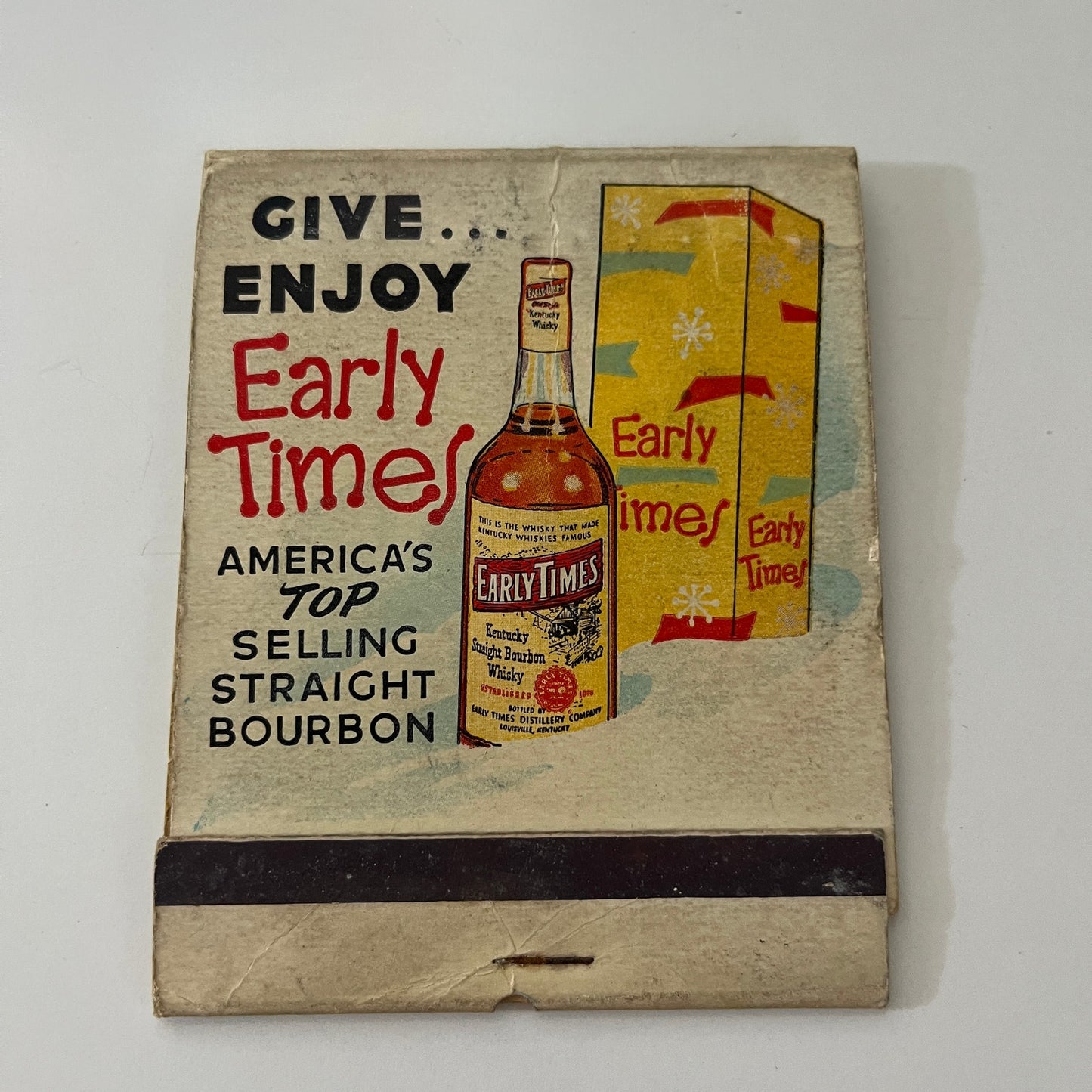 Early Times Whiskey Jumbo Feature Matches Vintage Matchbook SC4-R8
