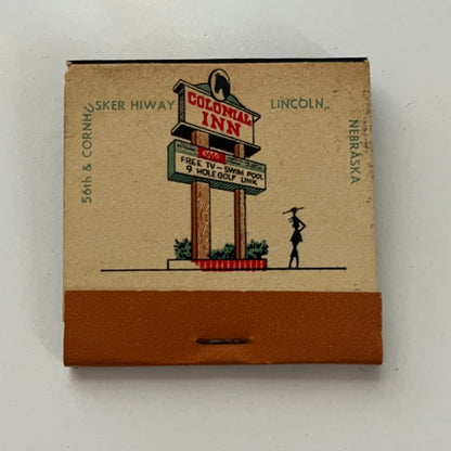 Colonial Continental Lincoln NE Feature Matches Vintage Matchbook TB7-XSM