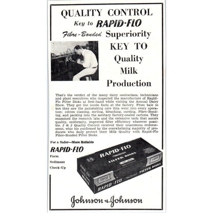 Armour Creameries St. Paul MN, Rapid-Flo Filter Disks 1953 Ad AE9-DC1