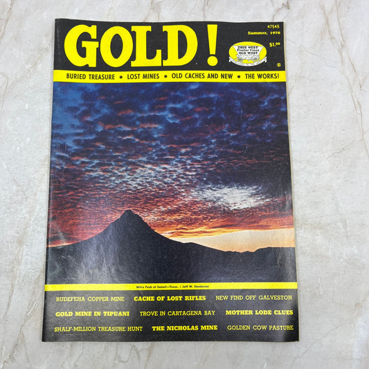 1976 Summer - Gold! Magazine - Treasure Hunting Metal Detecting Prospecting M13