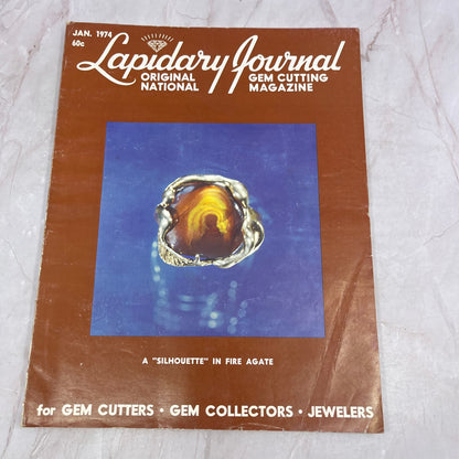 A Silhouette in Fire Agate - Lapidary Journal Magazine - Jan 1974 M28