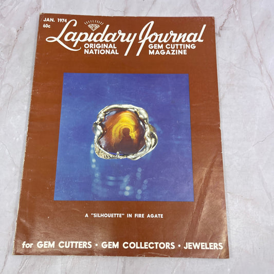 A Silhouette in Fire Agate - Lapidary Journal Magazine - Jan 1974 M28
