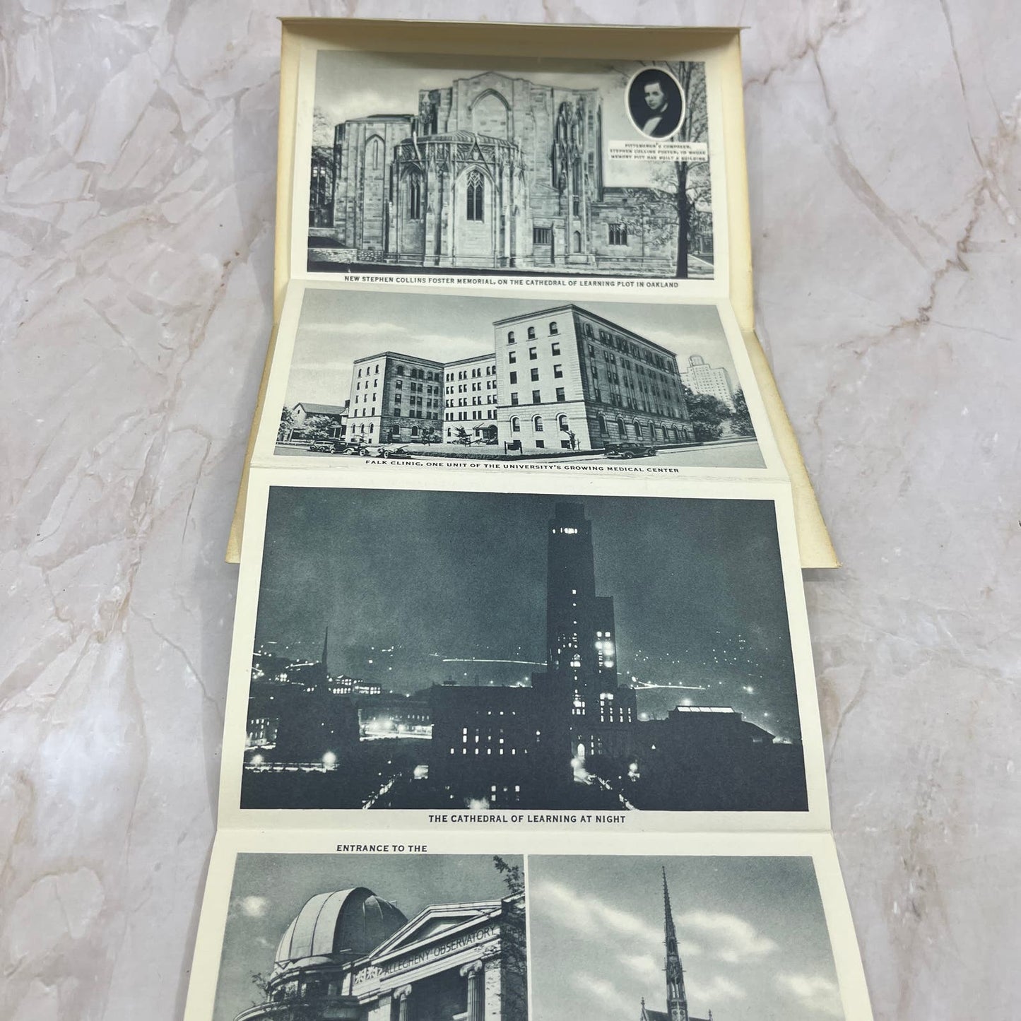 c1930 The University of Pittsburgh PA Souvenir Folder Book Views TI8-S2