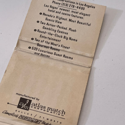 Landmark Hotel & Casino Las Vegas NV Vintage Matchbook Cover TB6-MB1-9