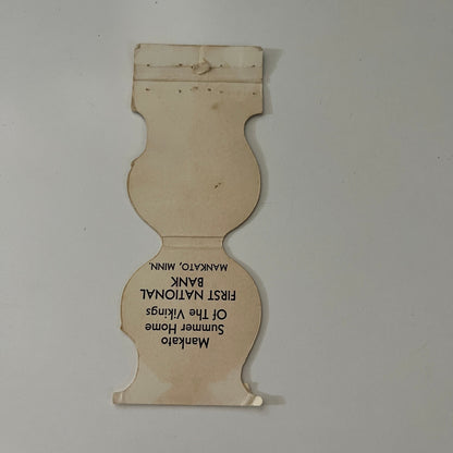 Minnesota Vikings NFL First National Bank Mankato Vintage Matchbook Cover SC4-R8