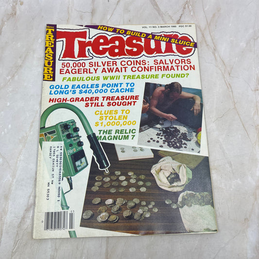 1980 March - Treasure Magazine - Treasure Hunting Metal Detecting Gold Coins M10