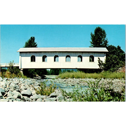 Covered Bridge in Southern Oregon Hwy 99 Vintage Covered Bridge Postcard PD6