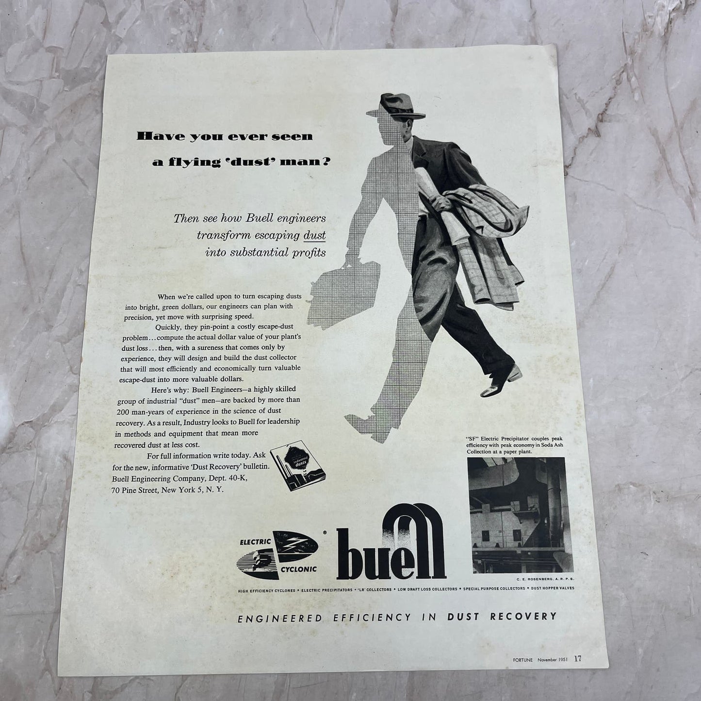 Buell Engineering Company New York 1951 Magazine Ad FL6-10