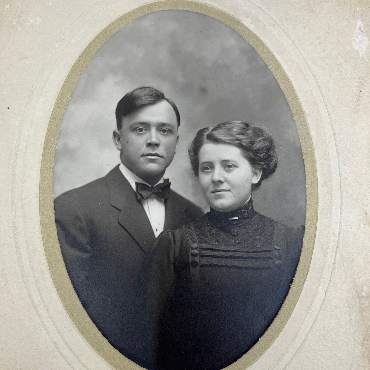 Antique Photo Aunt Ruth & Uncle Willis Morrisson TJ5-EL