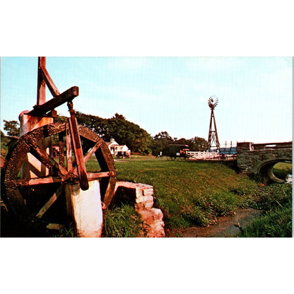 Amish Water Wheel Pennsylvania Dutch Country Postcard PD7