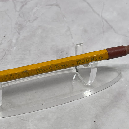 Vintage Mark Twain 1938 No. 4 Pencil Union City NJ TC5-PN1