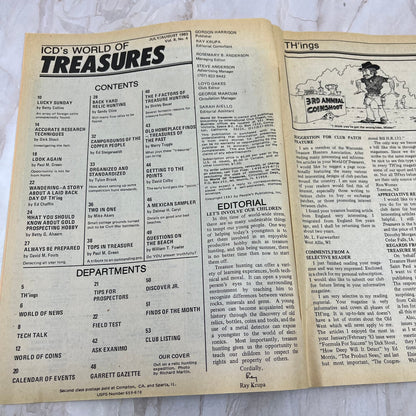 1983 Aug - ICD World of Treasures Magazine - Treasure Hunting Gold Rocks M16