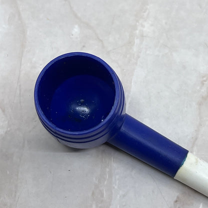 1950’s Blue and White Toy Celluloid Bubble Pipe for Blowing Bubbles SB8