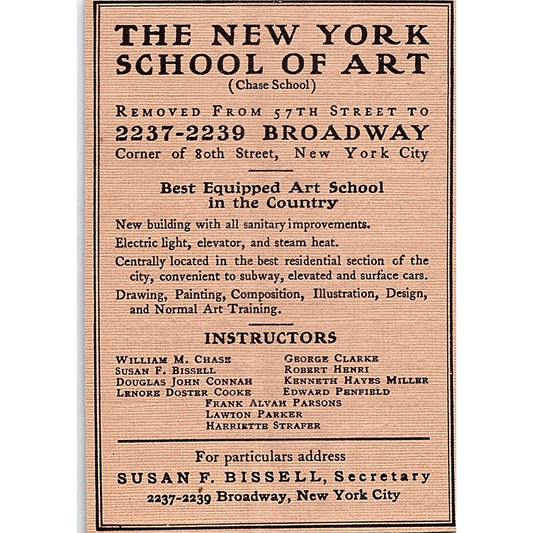 The New York School of Art George Clark Edward Penfield - 1906 Ad AF5-3