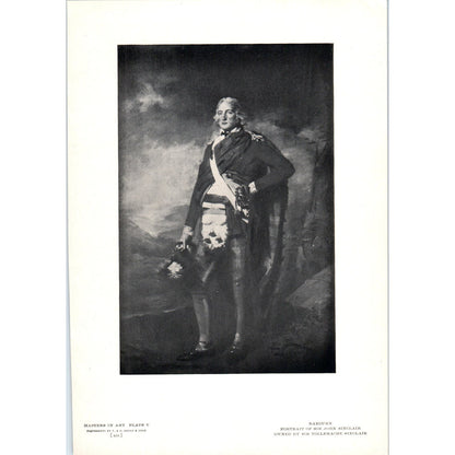 Portrait of Sir John Sinclair - Raeburn c1905 Art Print D16